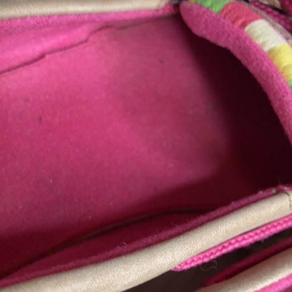 Sperry plad plaid green pink tan cream pink lace up boat shoes flats loafers - Picture 7 of 16